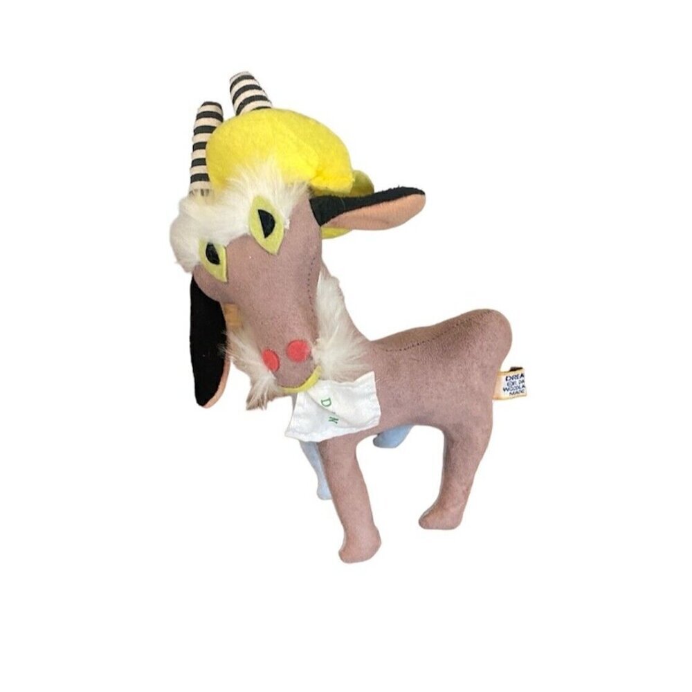 Dream Pets Plush Billy Goat #1 Eating Paper Dakin Vintage Stuffed Animal